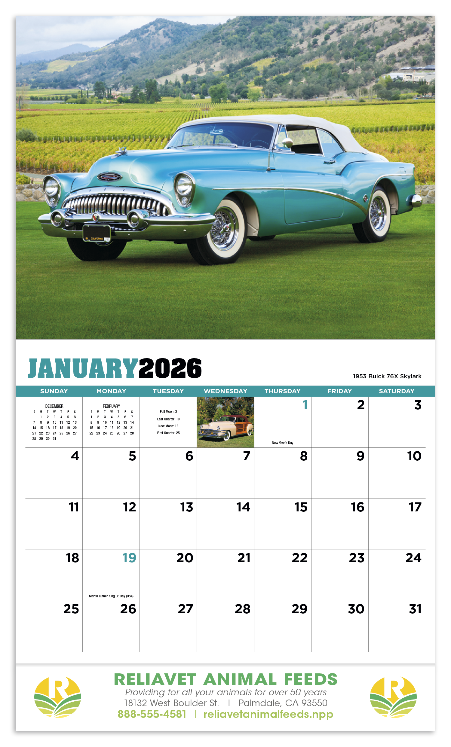 HotLine® Products Highway Memories Appointment Calendar - Stapled 42