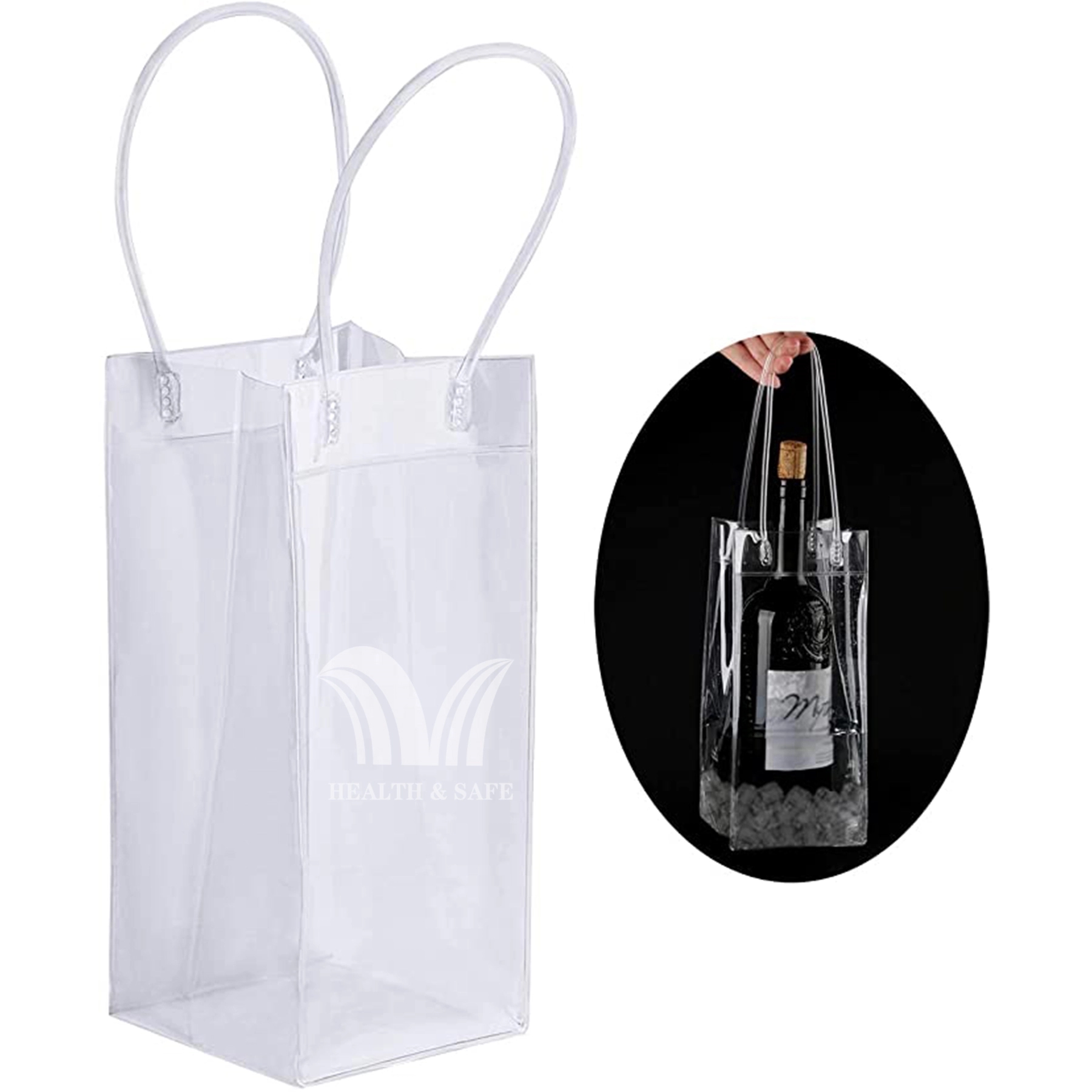 Champagne Wine Clear Bag w/ Handle 4