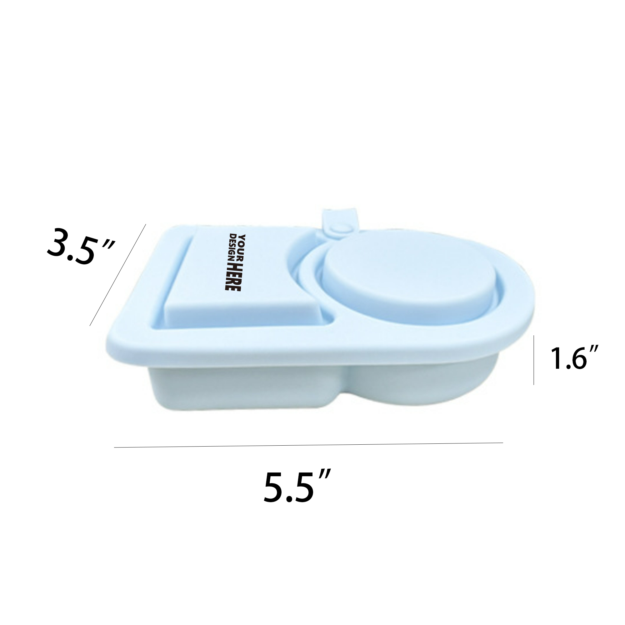Reusable Silicone Snack Containers with Lids 2