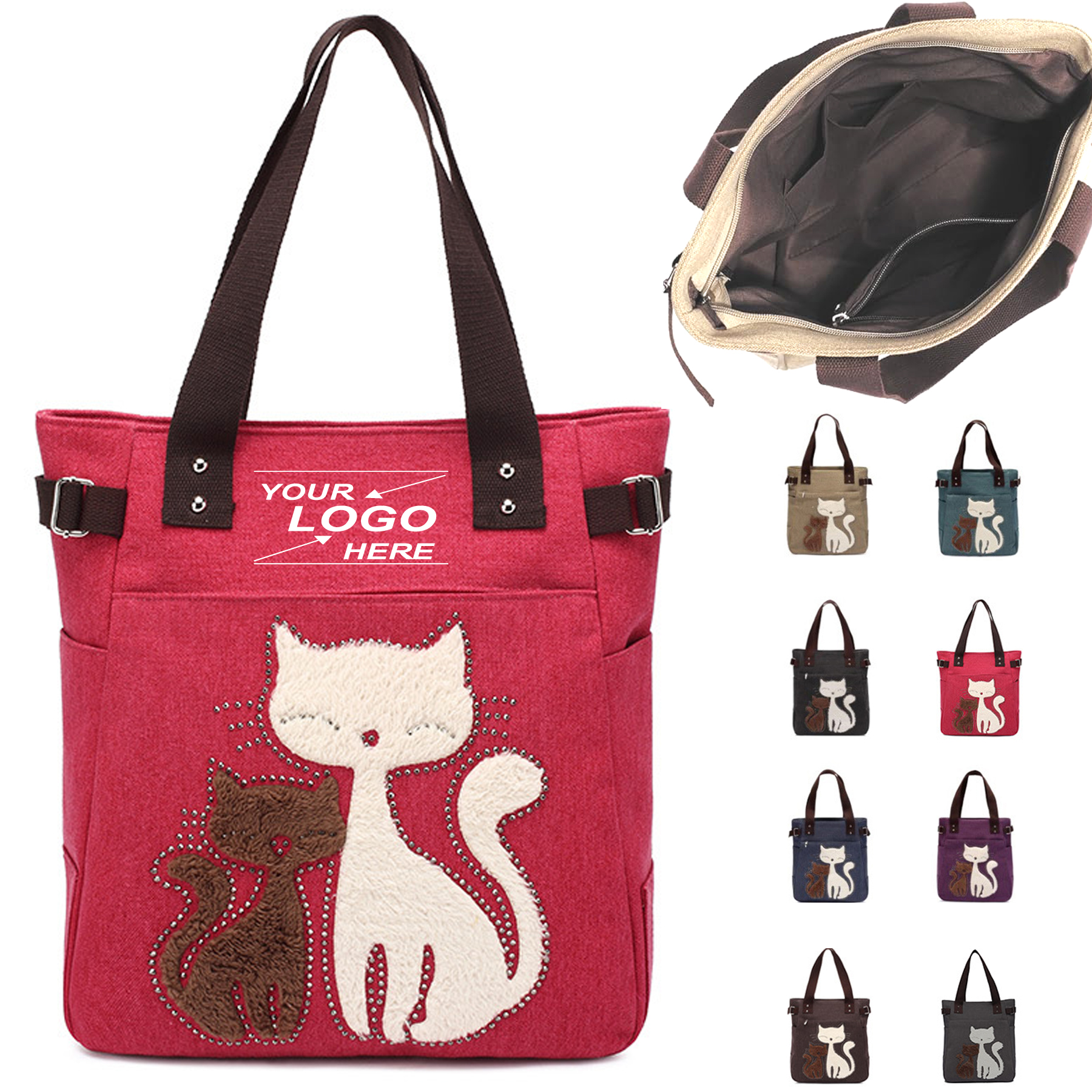 Women's Large Canvas Tote Bag