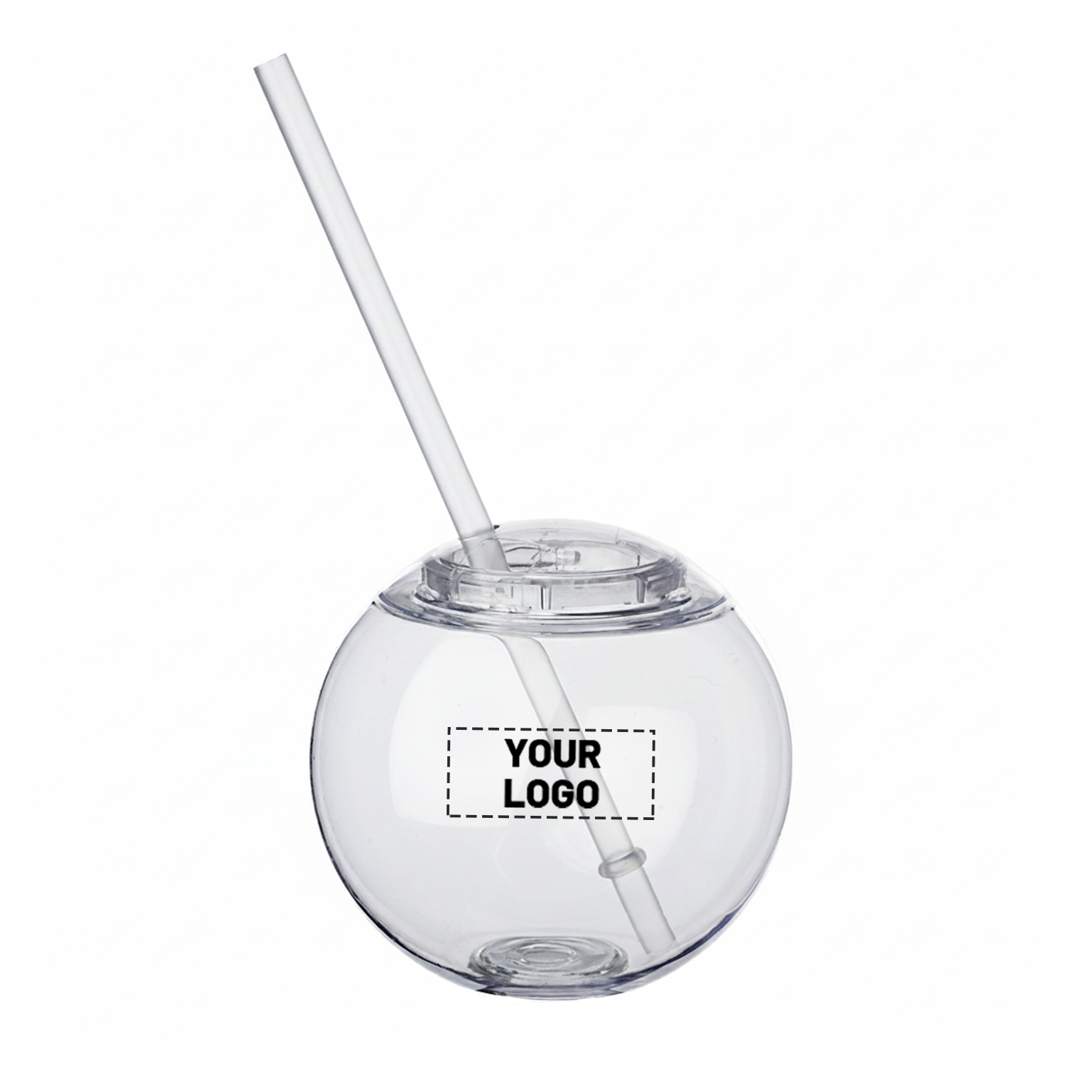 Cocktail Ball Tumbler with Straw, 15 oz. 5