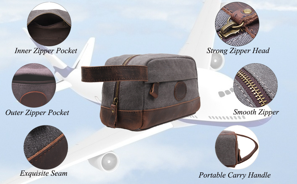 Canvas Travel Dopp Kit 2