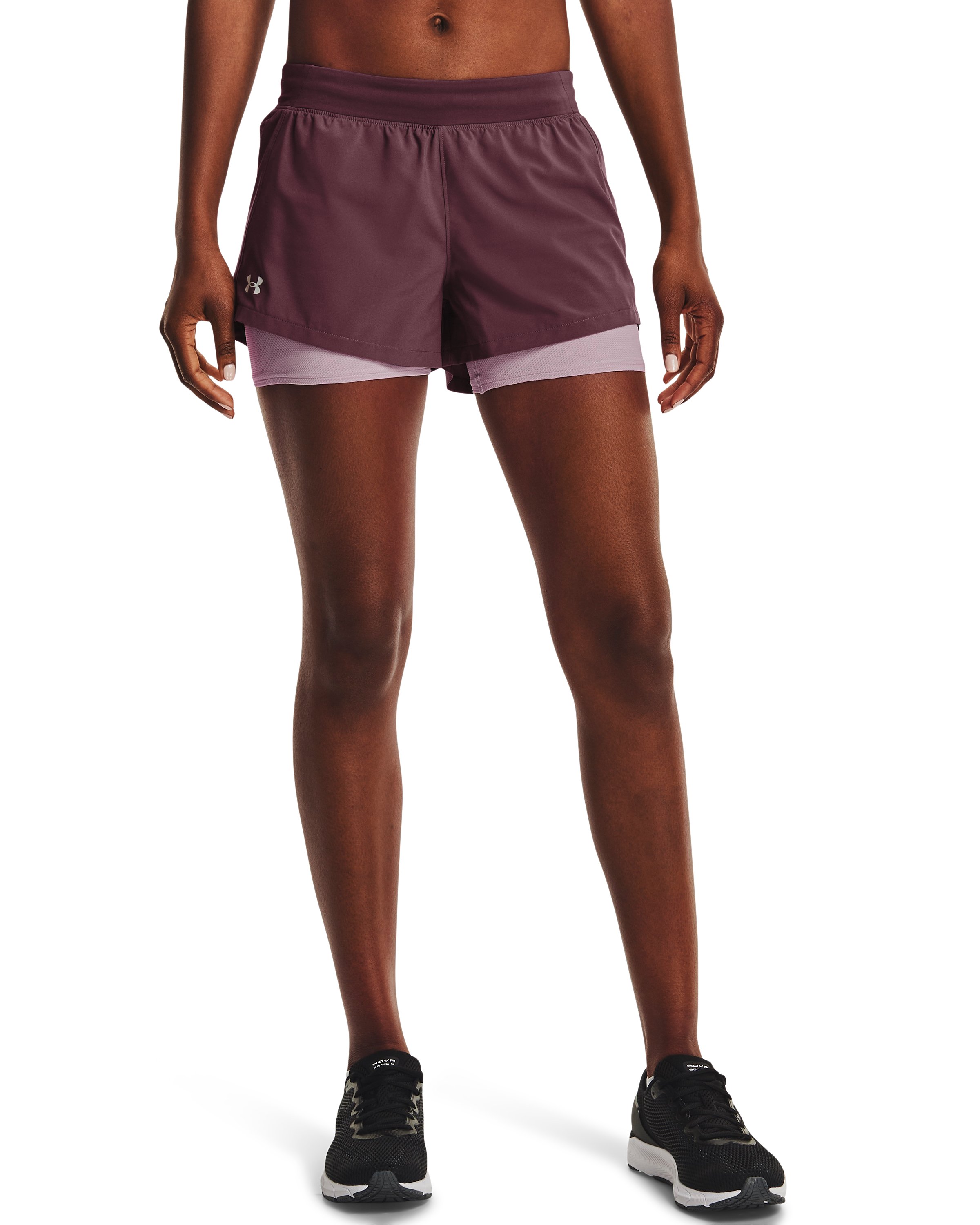 UA Iso-Chill Run Women's 2-in-1 Shorts 4