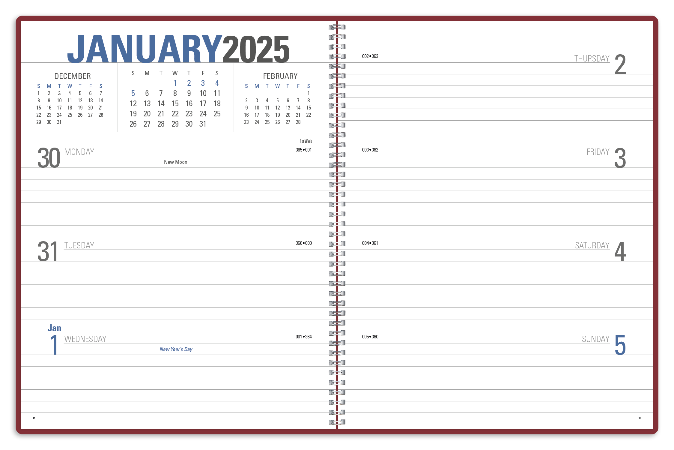 Triumph® Calendars Classic Weekly Planner 86