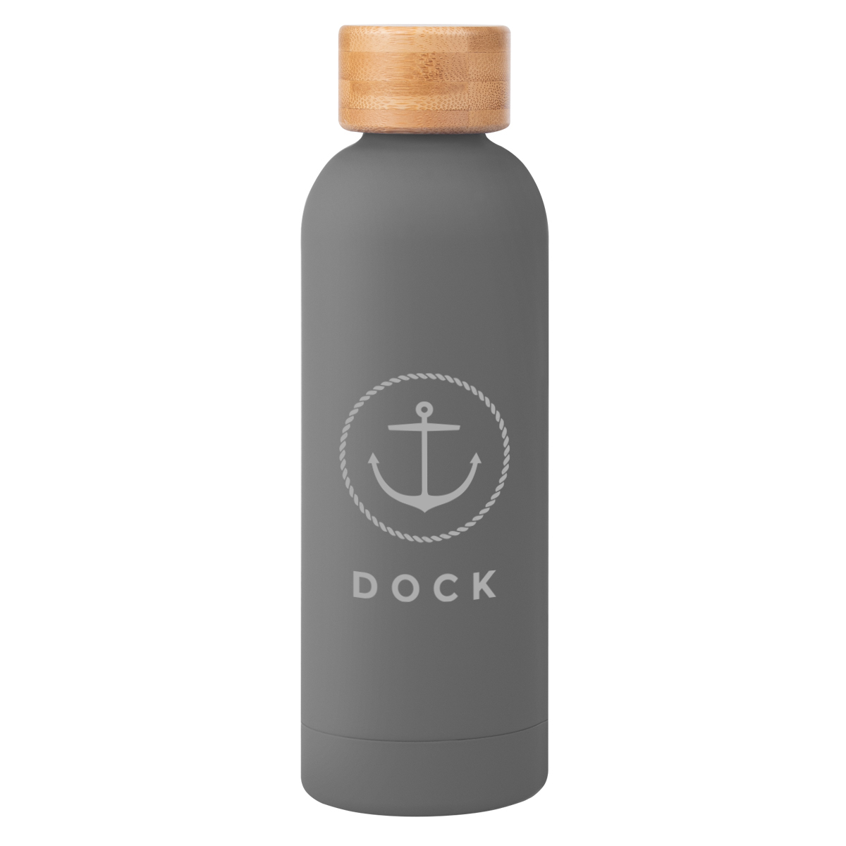 17 Oz. Blair Recycled Stainless Steel Bottle With Bamboo Lid, custom water bottle with logo imprint 18