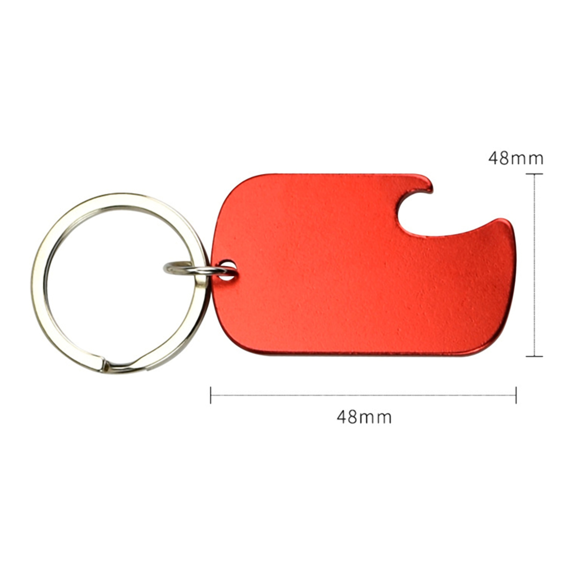Dog Tag-Shaped Bottle Opener w/Key Ring 4