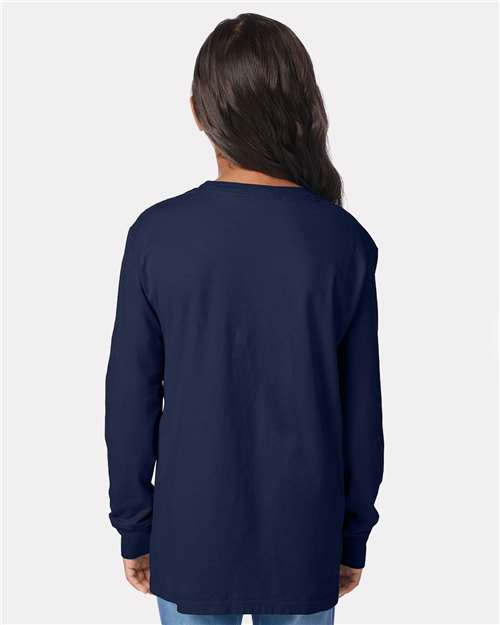Youth Garment-Dyed Long Sleeve T-Shirt - GDH275 21