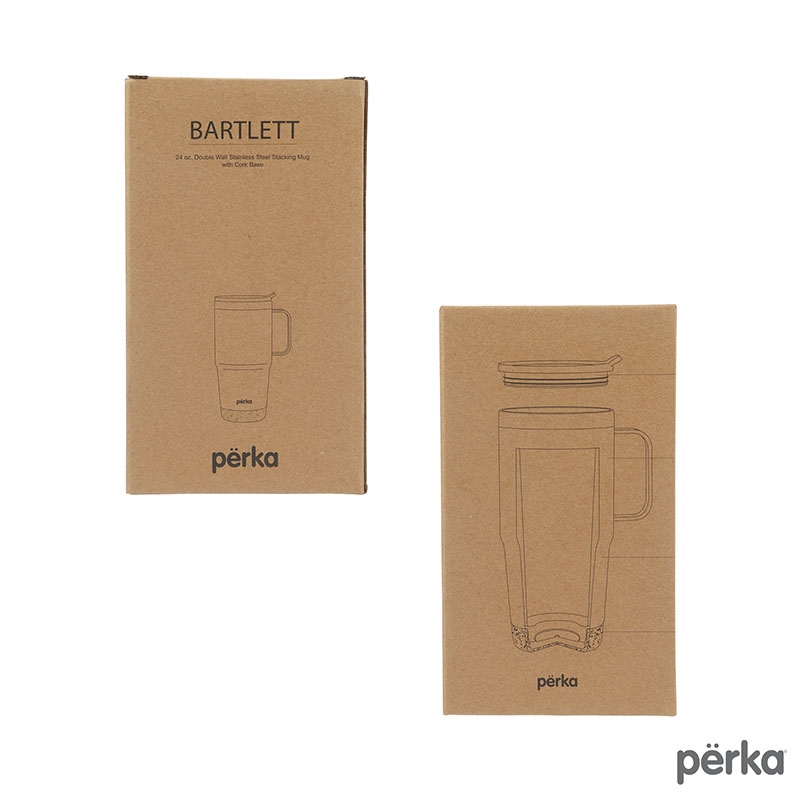Perka® Bartlett 24 oz. Double Wall, Stainless Steel Stacking Mug