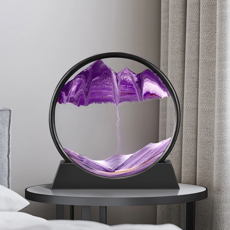 Creative Liquid Qauicksand Painting Art Hourglass 11