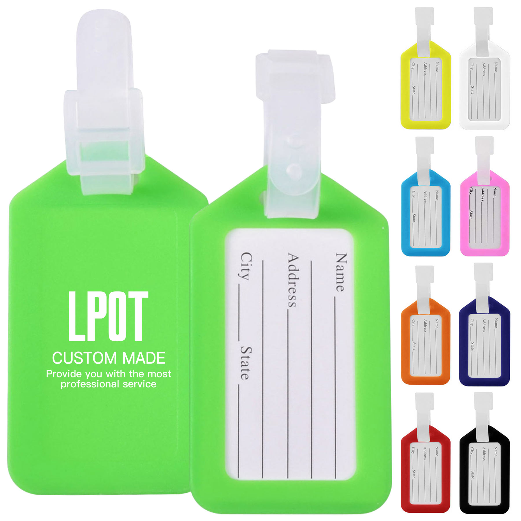 Waterproof Luggage Tags With Lanyard 1