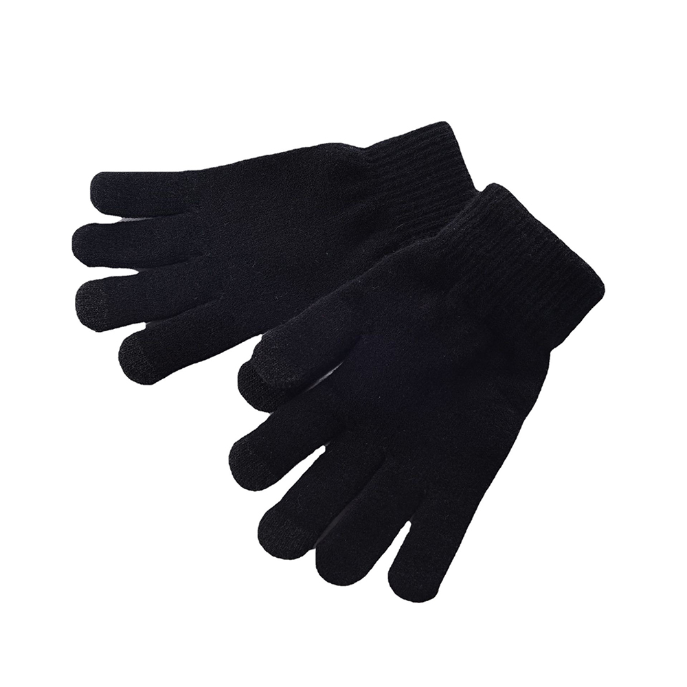 Knit touch screen gloves with thickened and fluffed thread 2
