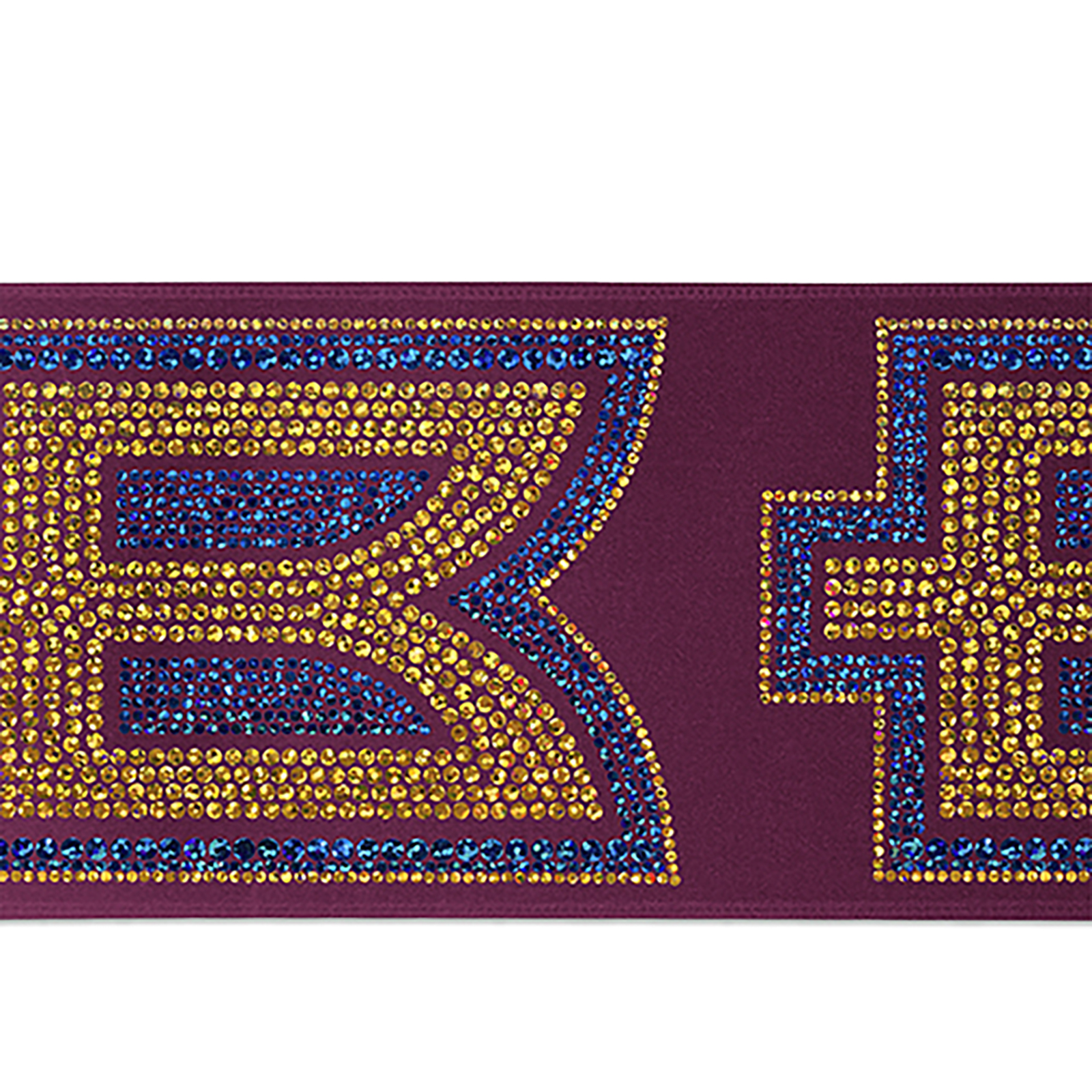 4" Badge Satin Ribbon - 25yd Roll - Sparkle 2