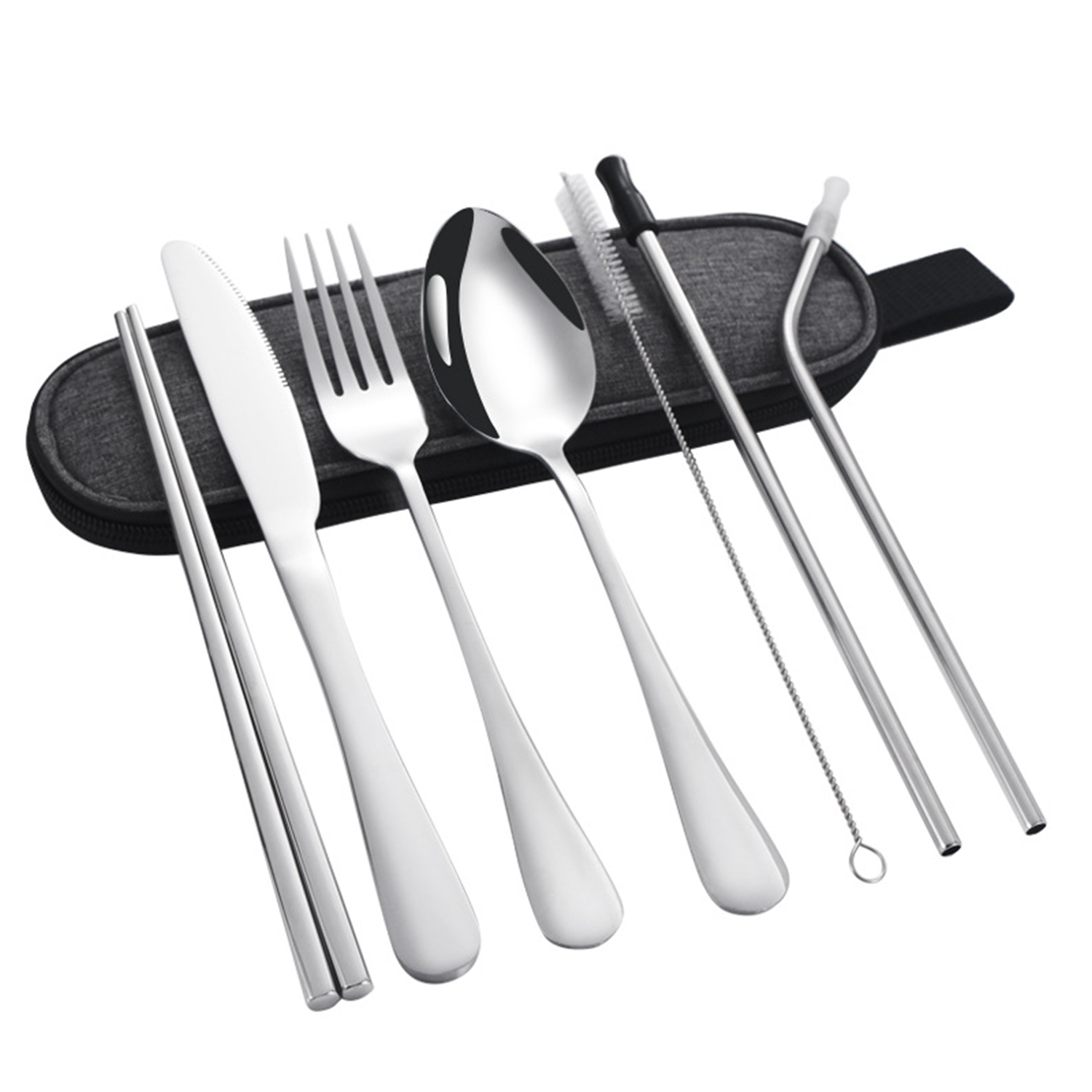 Stainless Steel Cutlery Set W/ Bag Case 3