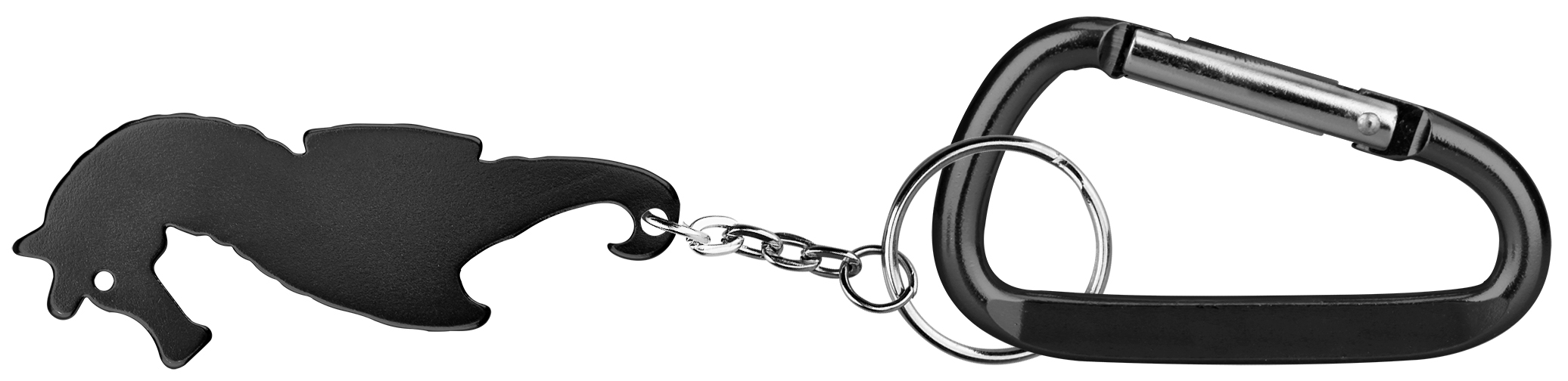 Sea horse shaped bottle opener with key chain & carabineer 3