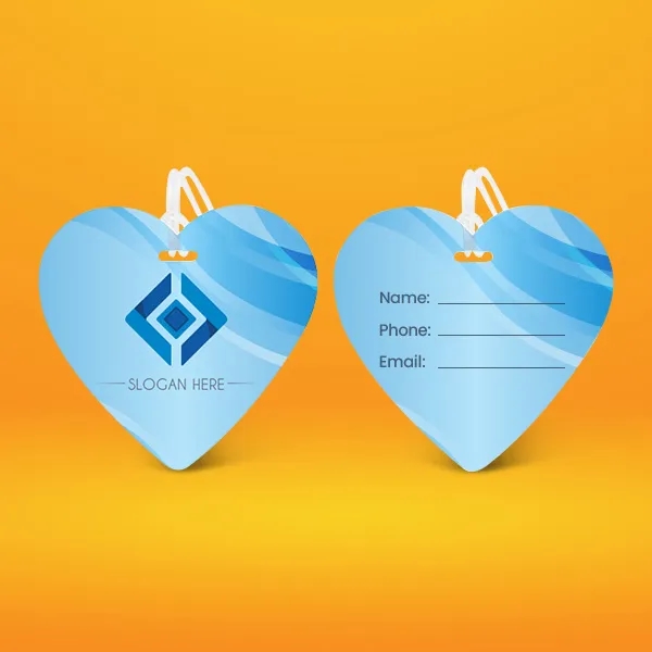 Heart-Shaped Luggage Tags With Strap