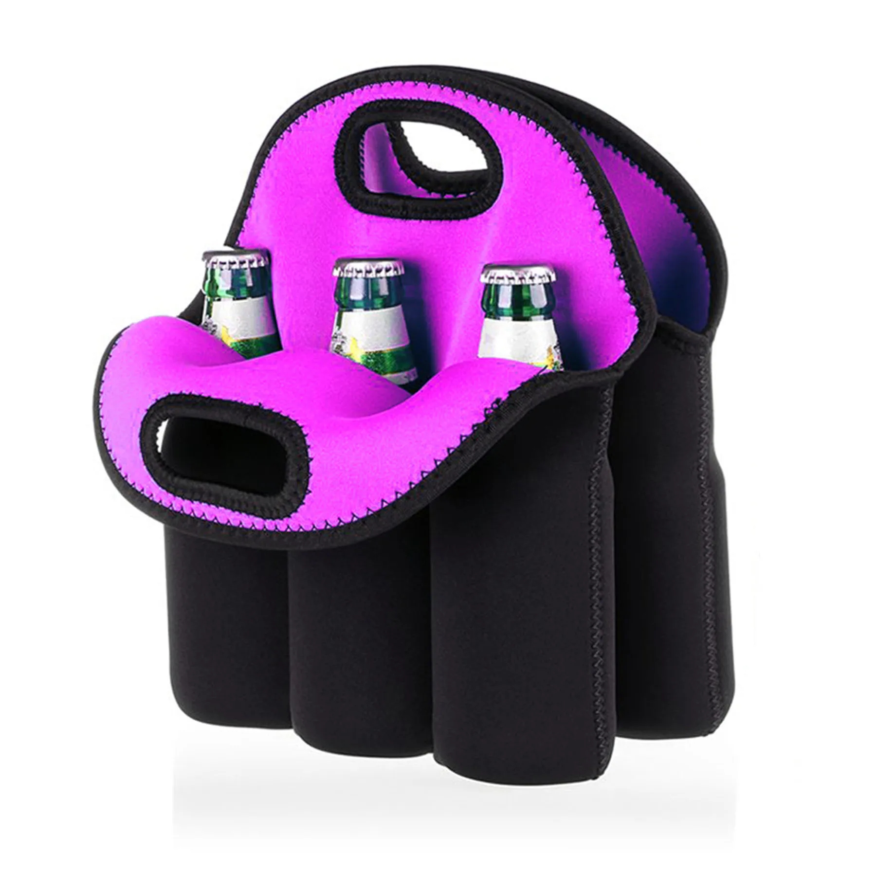 Insulated Neoprene Wine Carrier Tote Bag 7