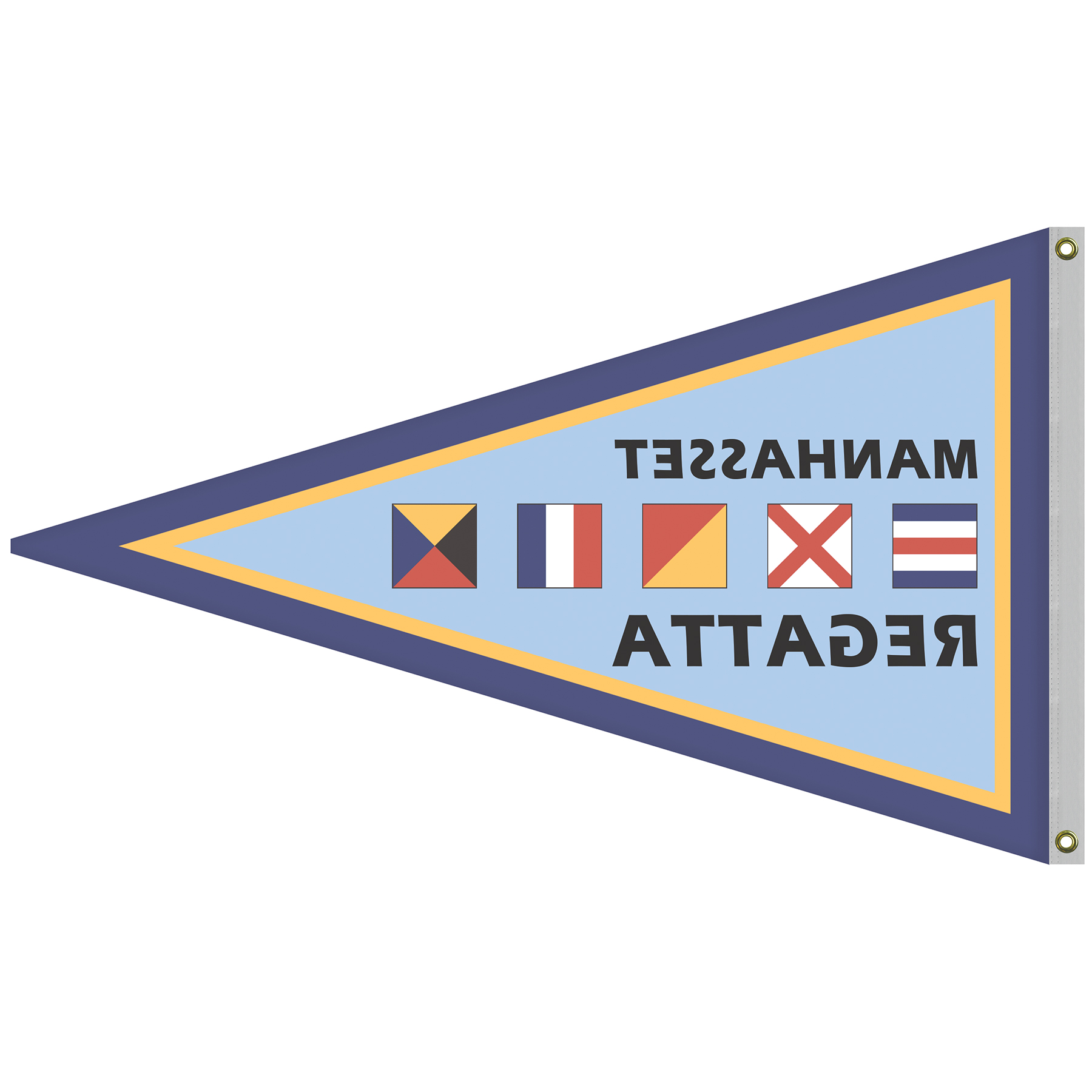 Single Reverse Knitted Polyester Pennant Boat Flag (36"x60") 10