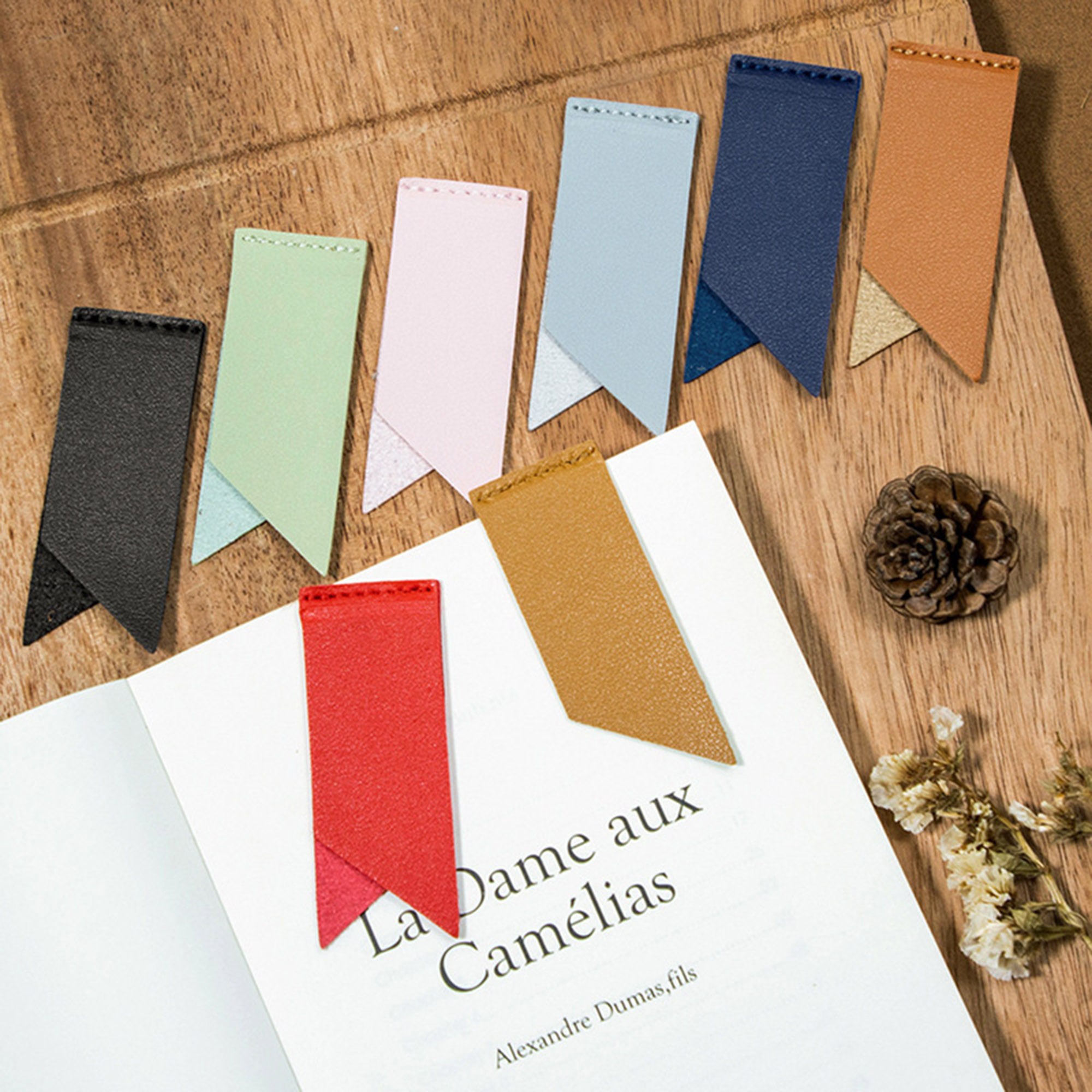PU Leather Bookmark Page Marker 10