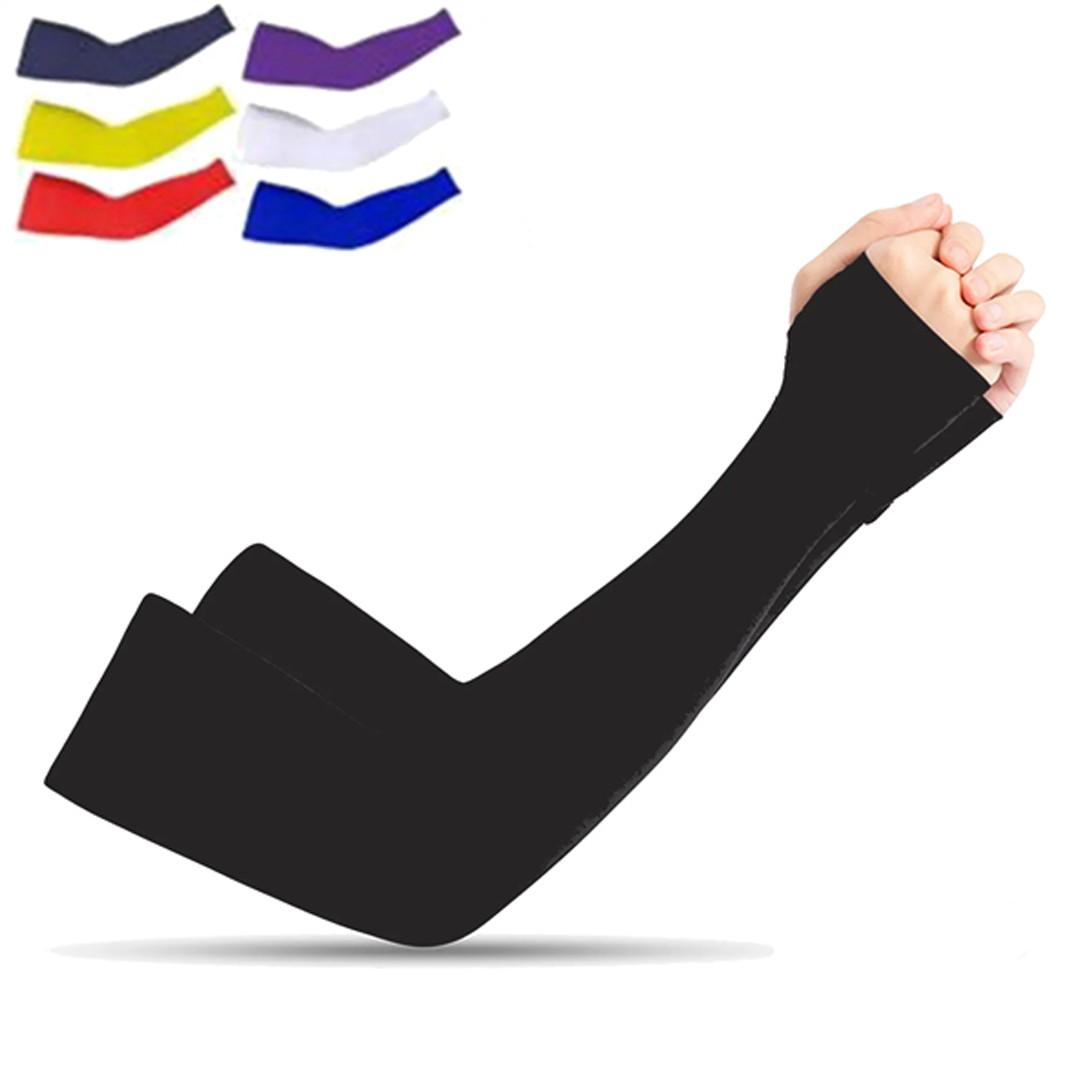 Solid Color Arm Sleeves With Palm 2