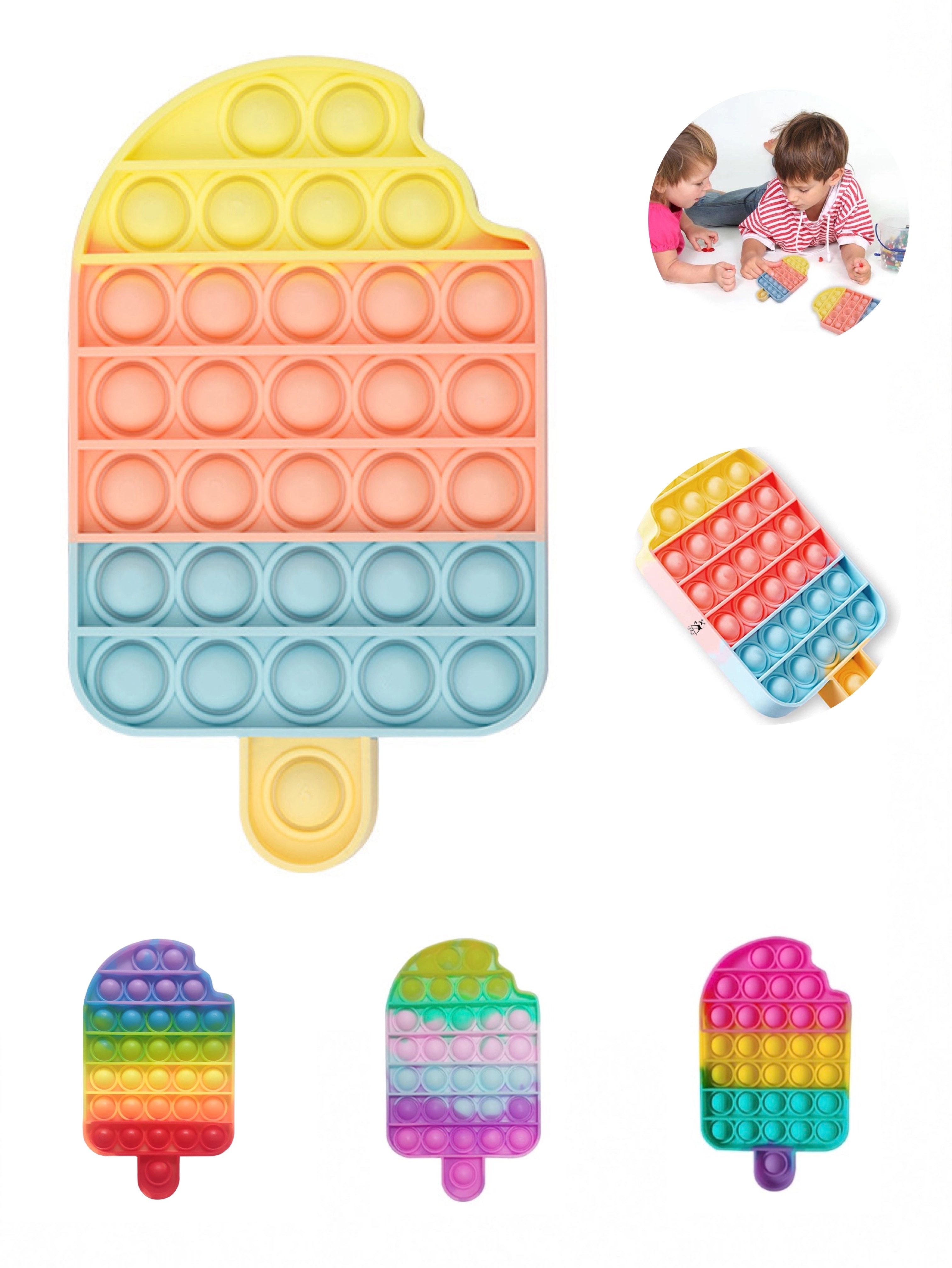 Ice Cream Push Bubble Sensory Fidget Toys 2