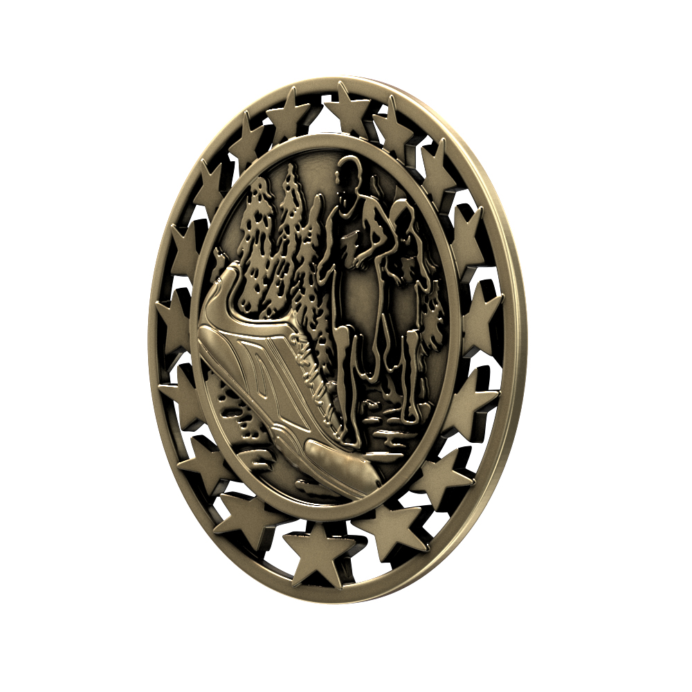 Cross Country Star Medallion (2-1/2") 7