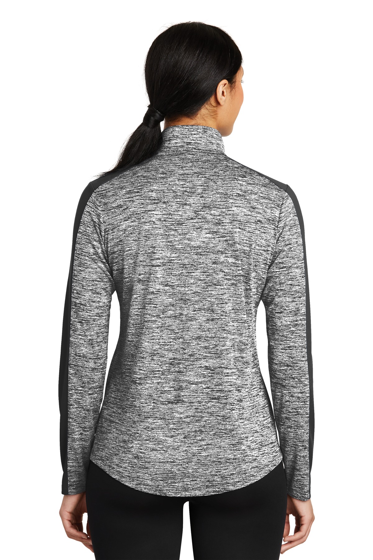 Women's PosiCharge Electric Heather Colorblock 1/4-Zip Pullover