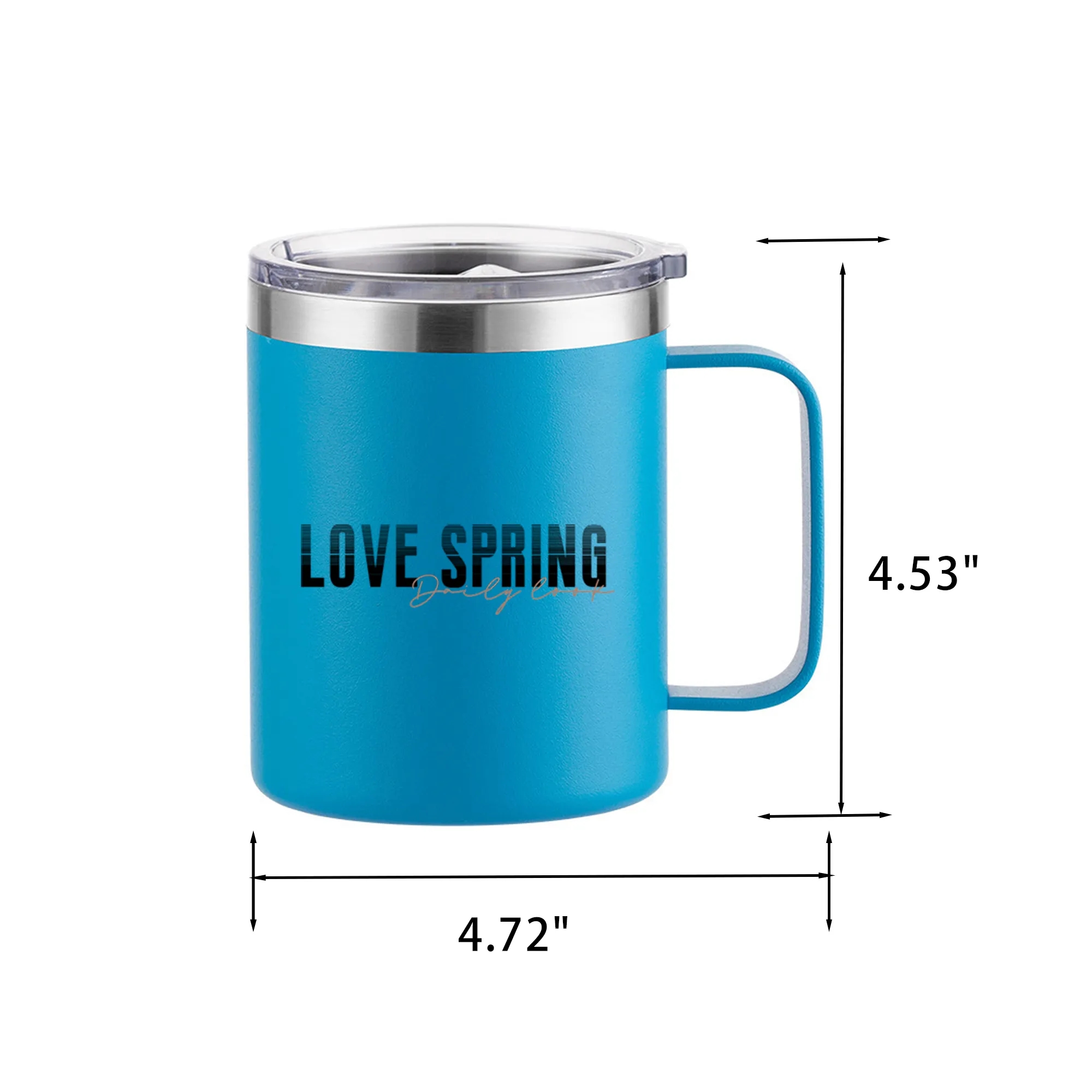12Oz Stainless Coffee Tumbler Mug Cup With Leak-Proof Lid 4