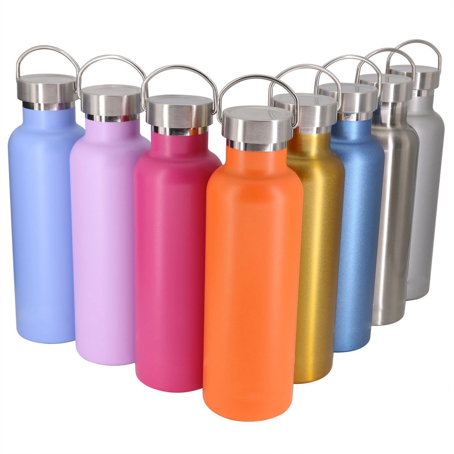 16 oz Single Walled Stainless Steel Sports Water Bottle 4