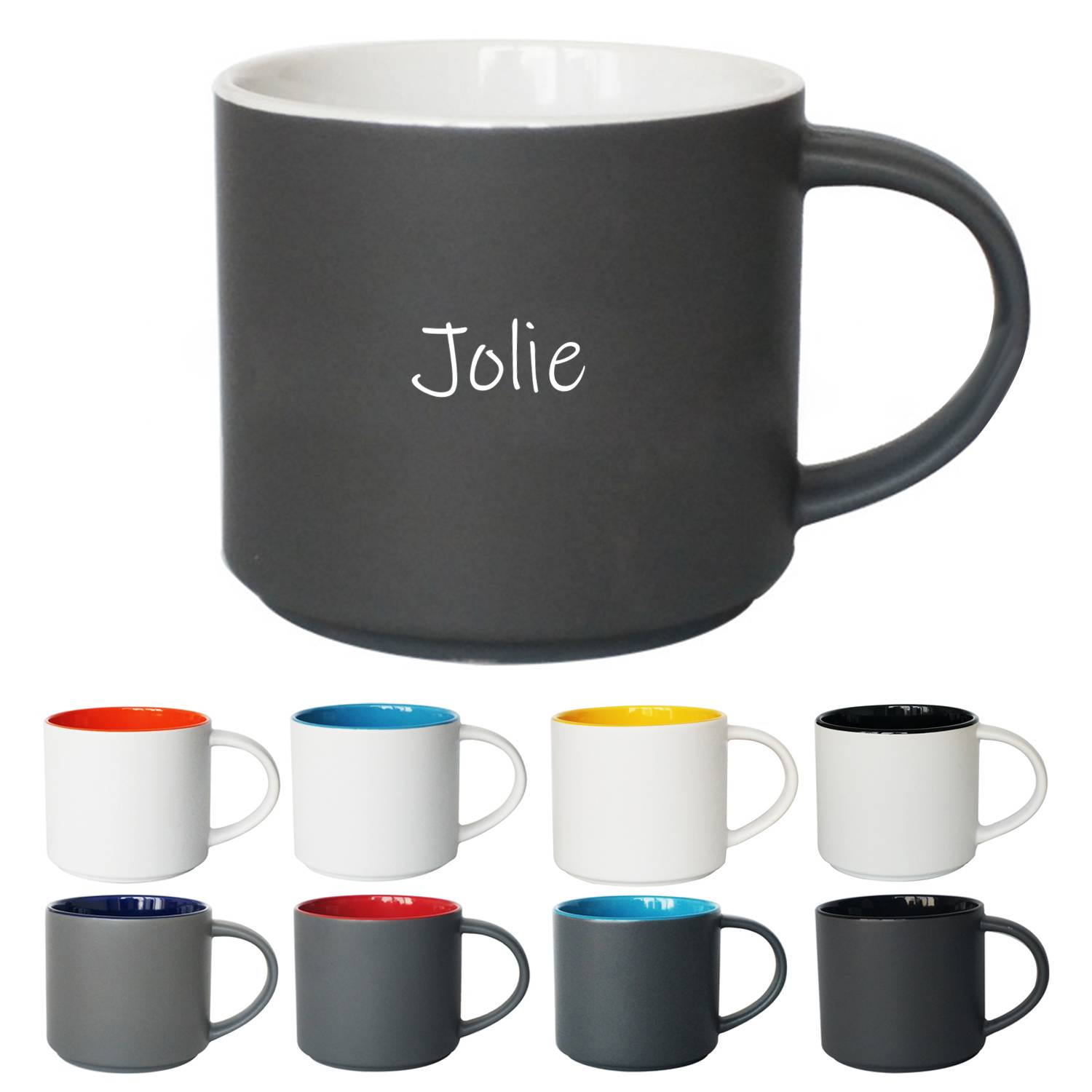 12oz Bicolor ceramic cup 8