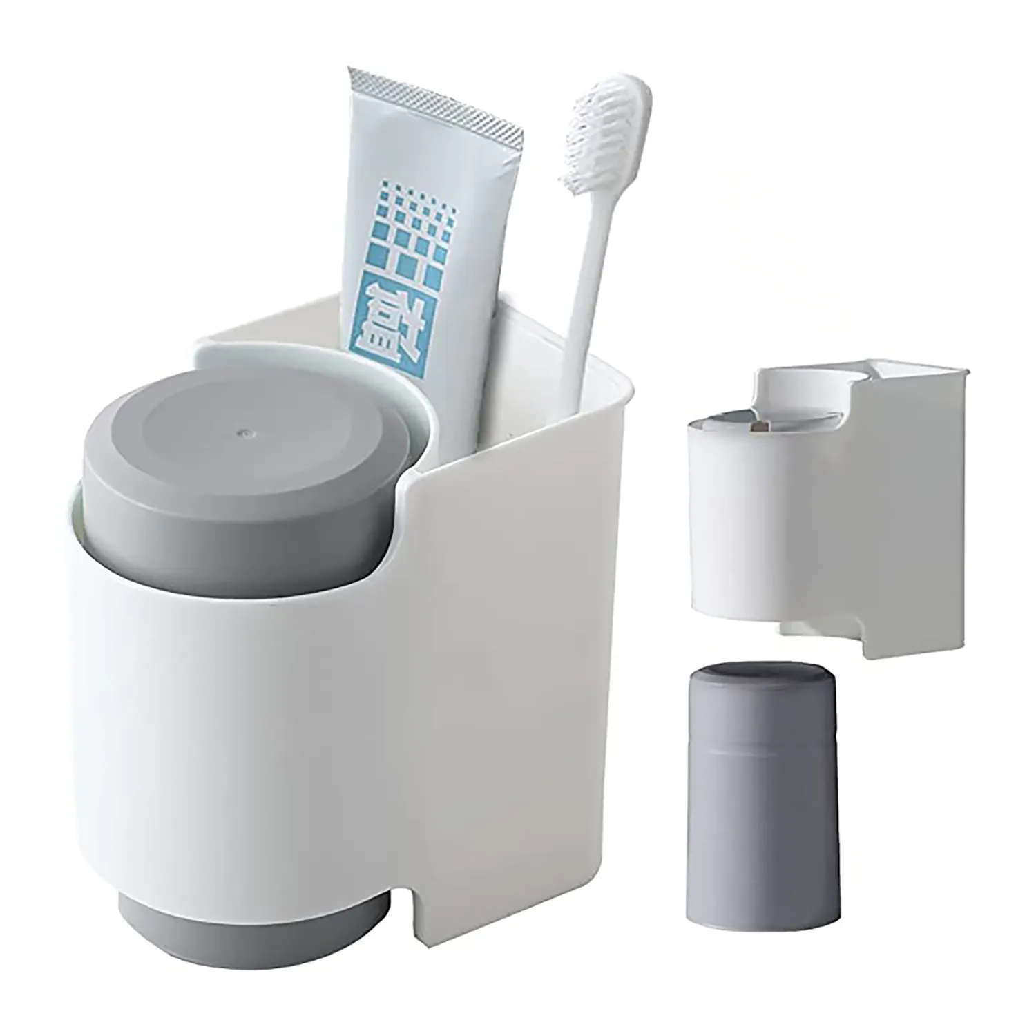 Portable Bathroom Toothbrush Holder Set 4