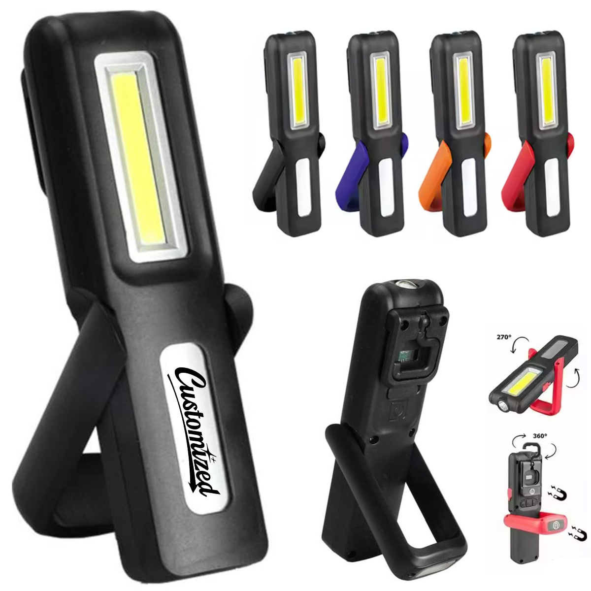 Battery level display Magnetic COB LED Work Light 5