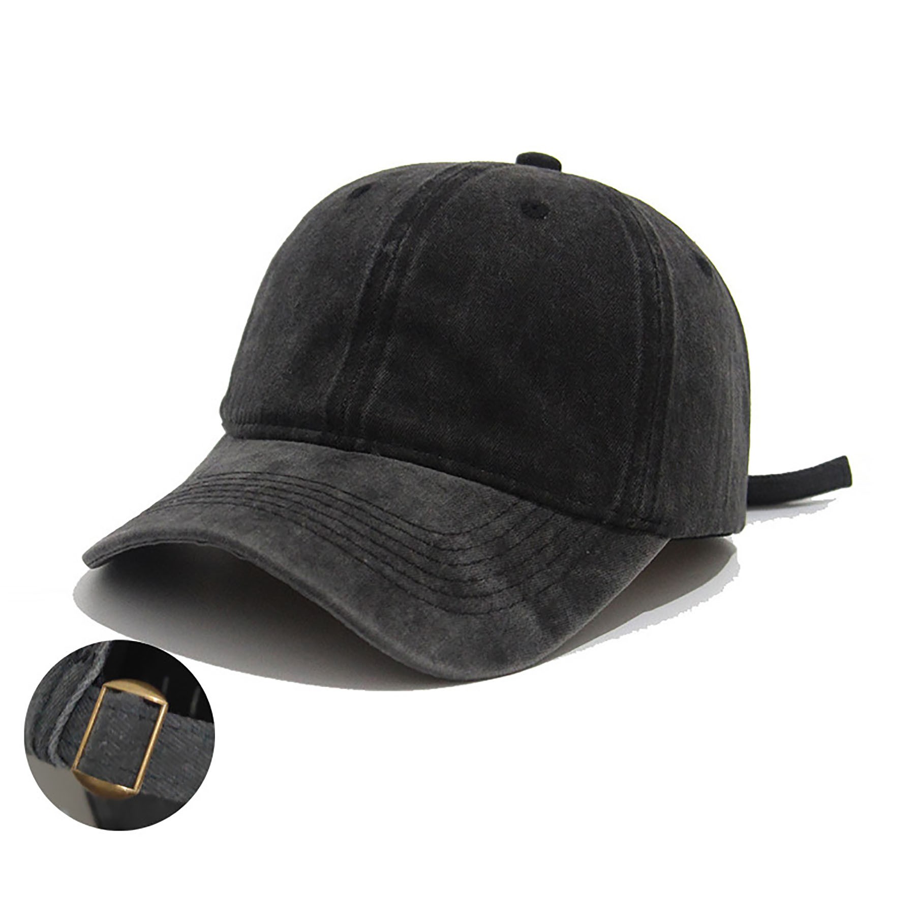 Vintage Washed Denim Baseball Cap For Men And Women 5