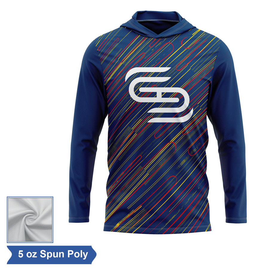 Sublimation Spun Polyester (Cotton Touch) Long Sleeve Hooded 3