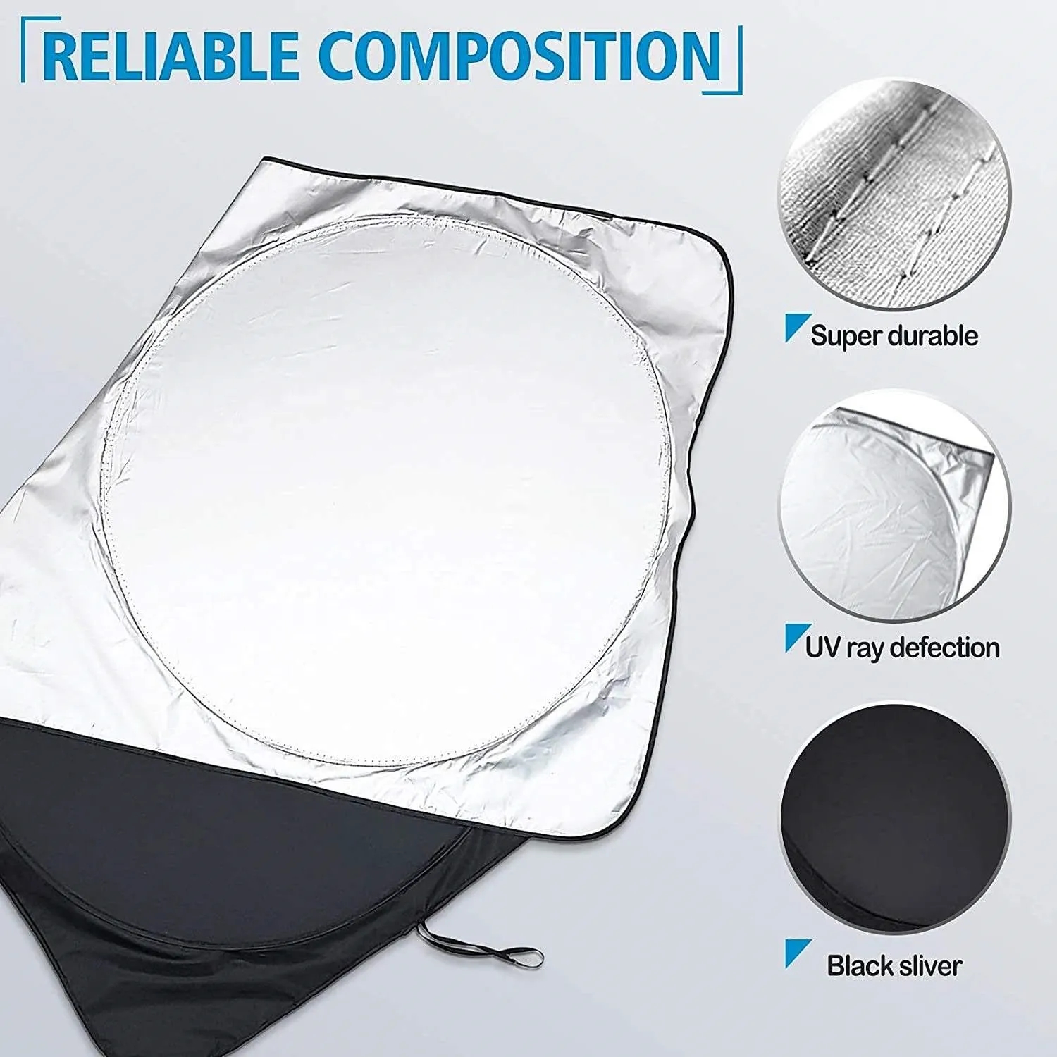 The Car Shade with Upf-50 UV Windshield Sunshade 4