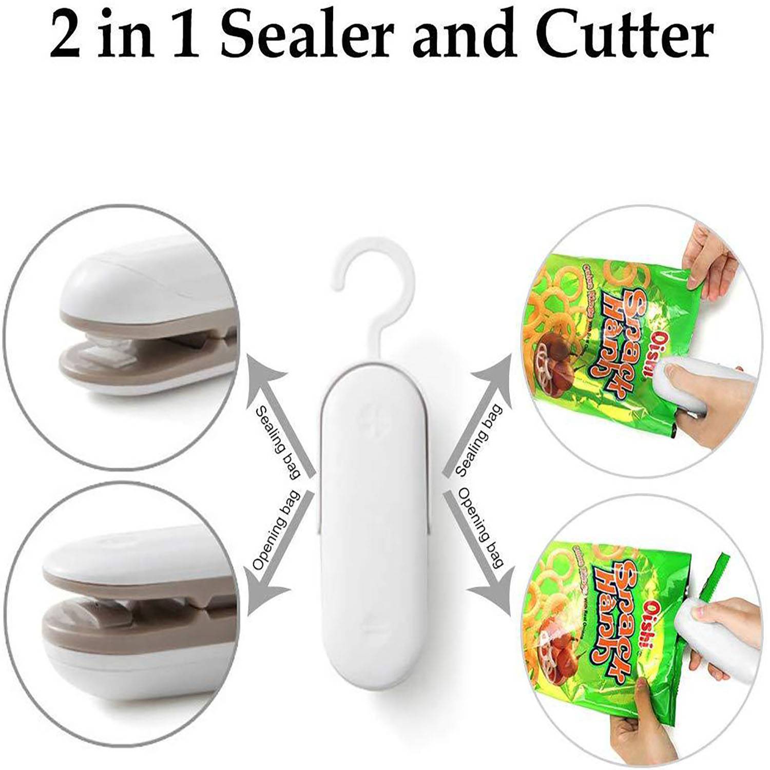 Mini Portable Heat Vacuumx Bag Sealer with Cutter 6