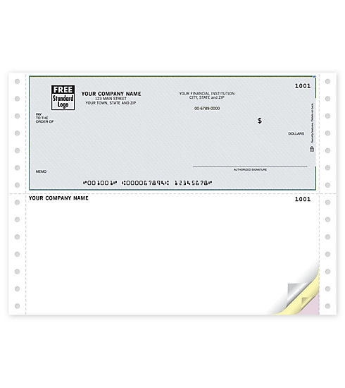 Continuous Top multipurpose voucher check without lines 3