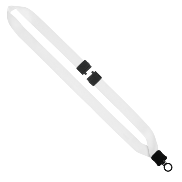 3/4" Dye-Sublimated Lanyard with Plastic Clamshell & Plastic O-Ring 3