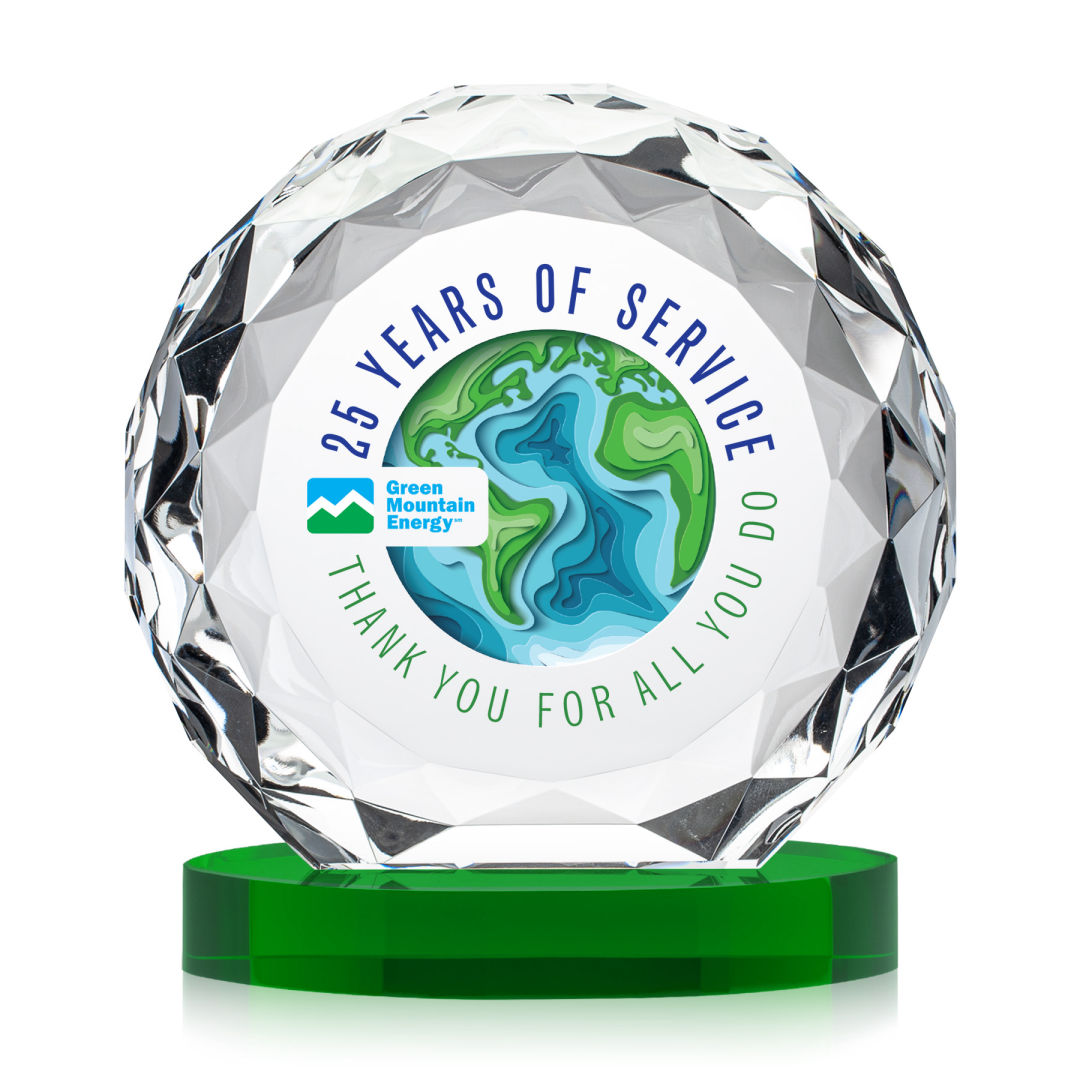 Seville VividPrint™ Award on Alberton Base - Green 14