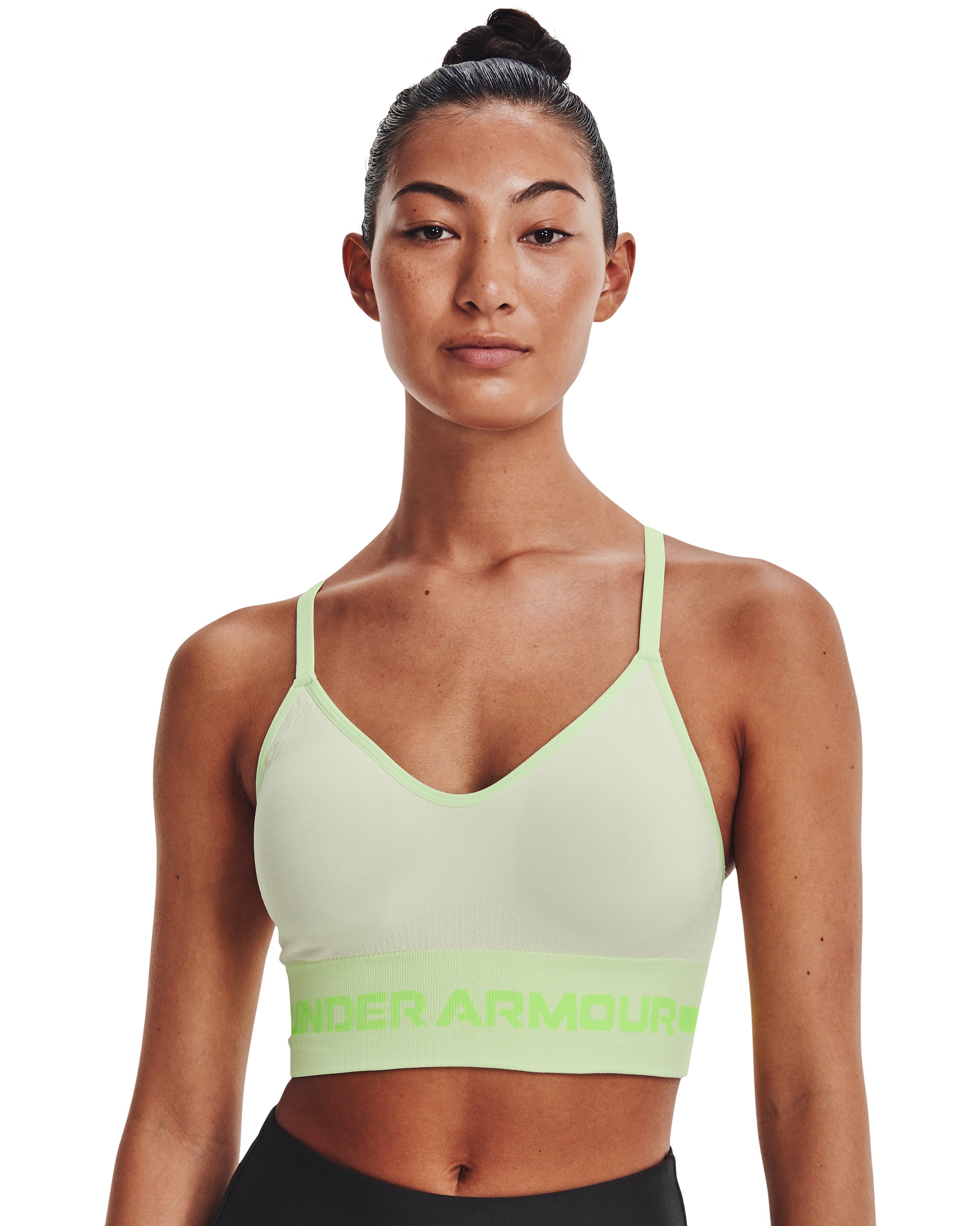 UA Seamless Low Long Heather Women's Sports Bra 14
