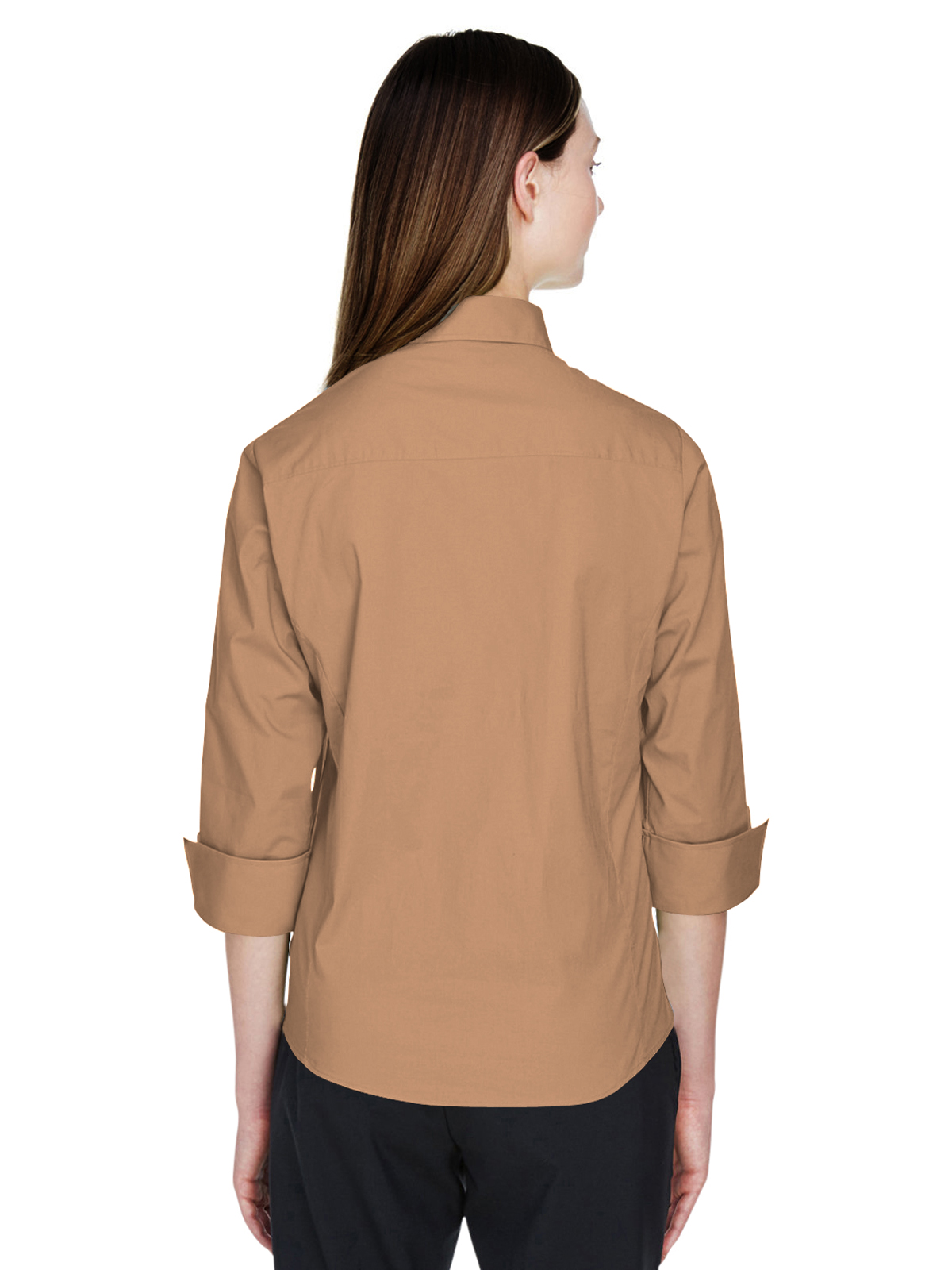 Blue Generation - Women's Pocketless 3/4-Sleeve Poplin Shirt 4