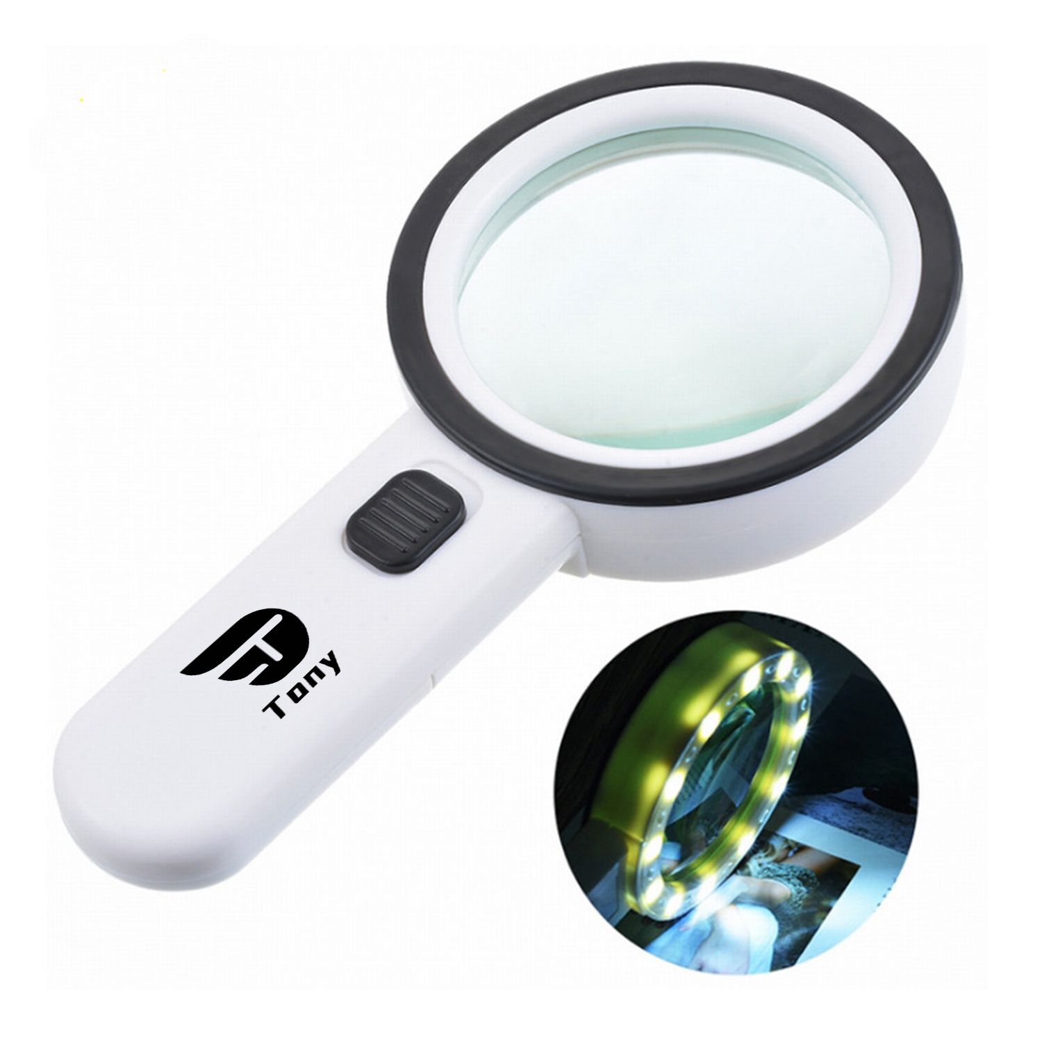 Handheld 30X LED Light High Definition Magnifying Glass 1