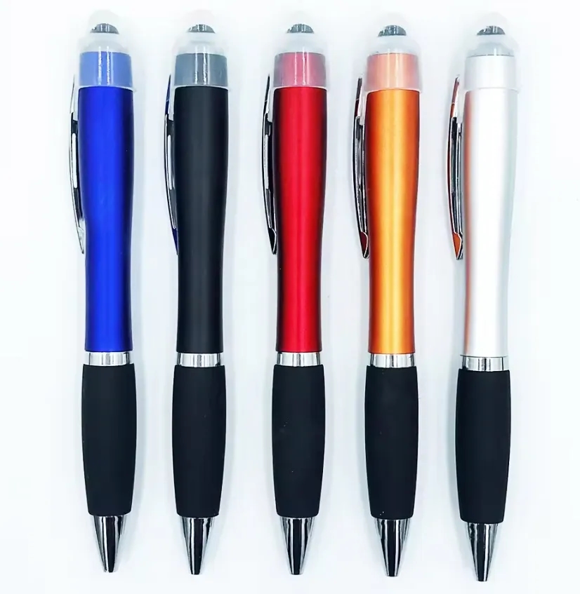 Light up Logo Ballpoint Stylus Advertising Pen 2