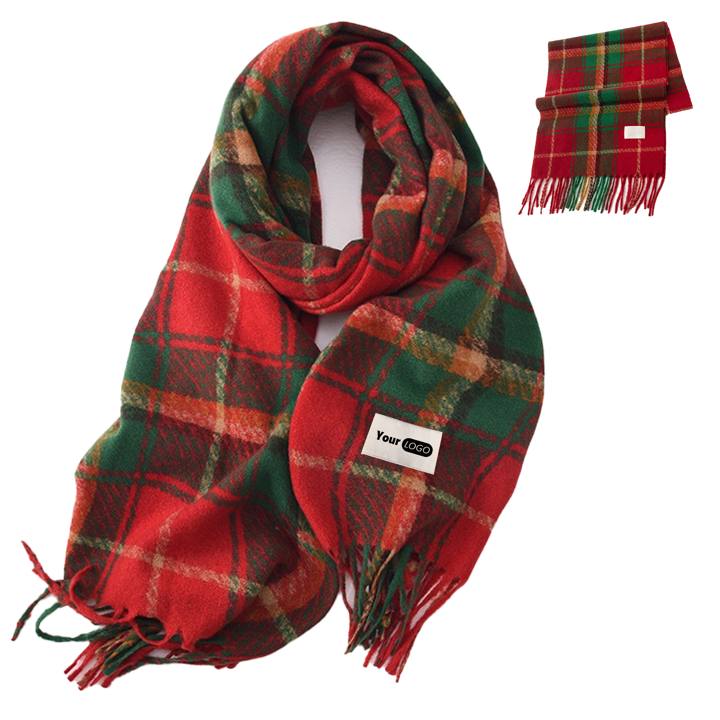 Imitation Cashmere Festive Plaid Scarf ?C Perfect For The Holiday Season 2