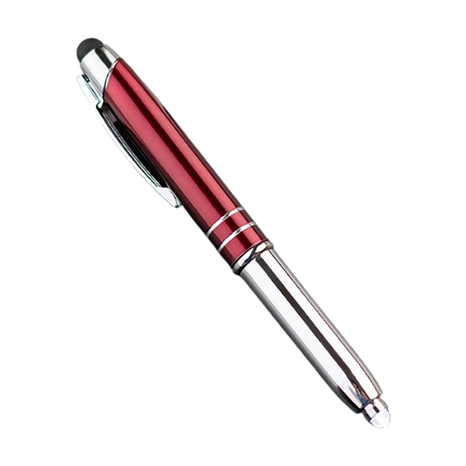 3 in 1 LED Light Metal Stylus Ballpoint Pen 2