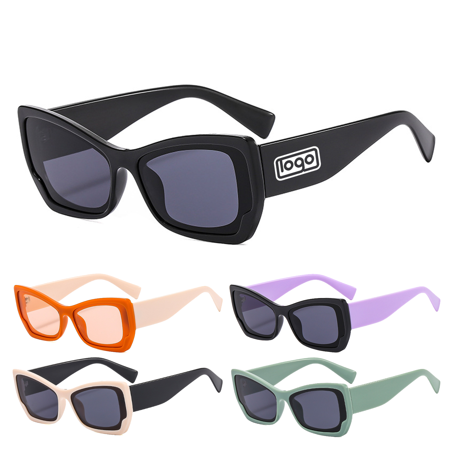 Vintage Square Frame Sunglasses 4