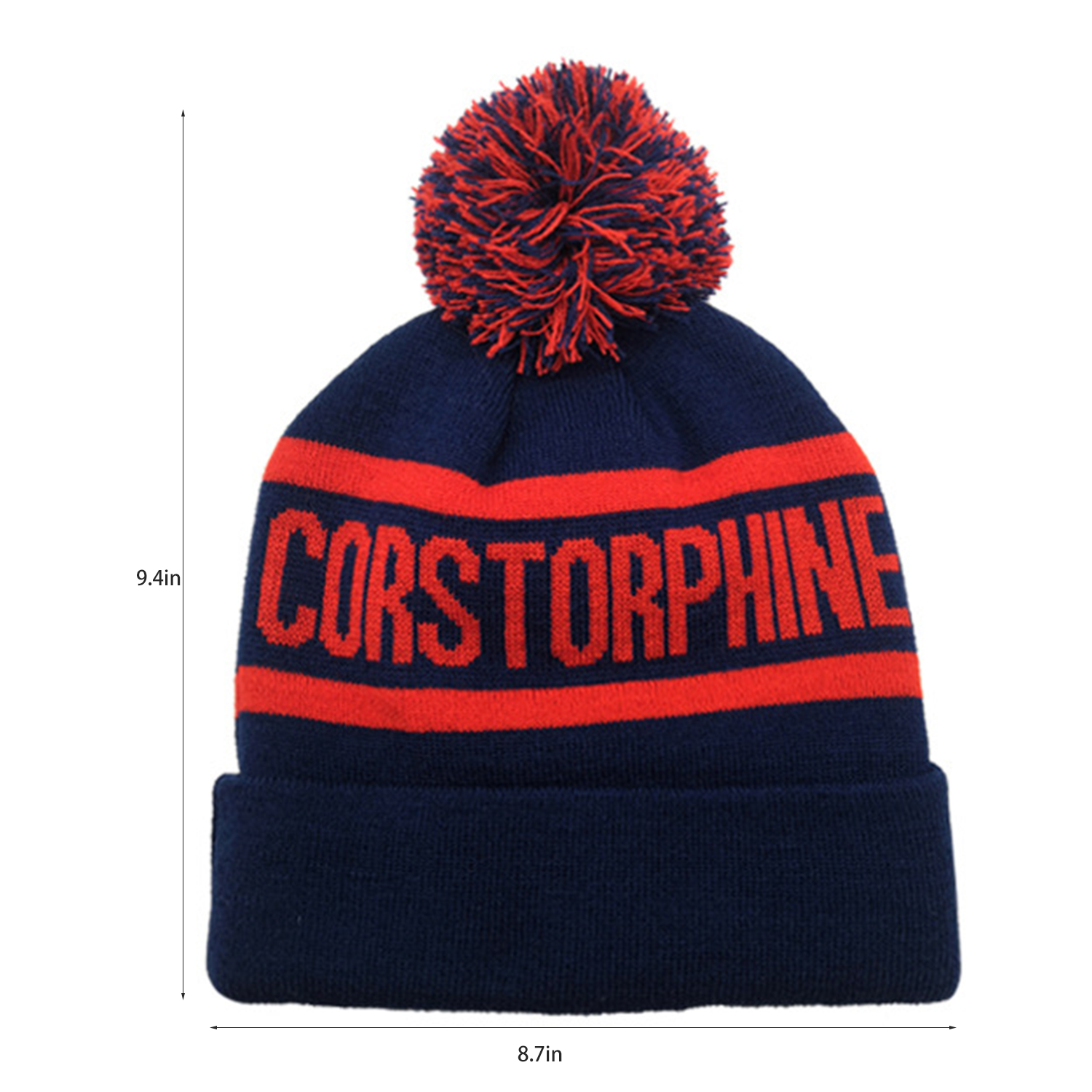 Acrylic Pompom Winter Warm Ski Hat 7