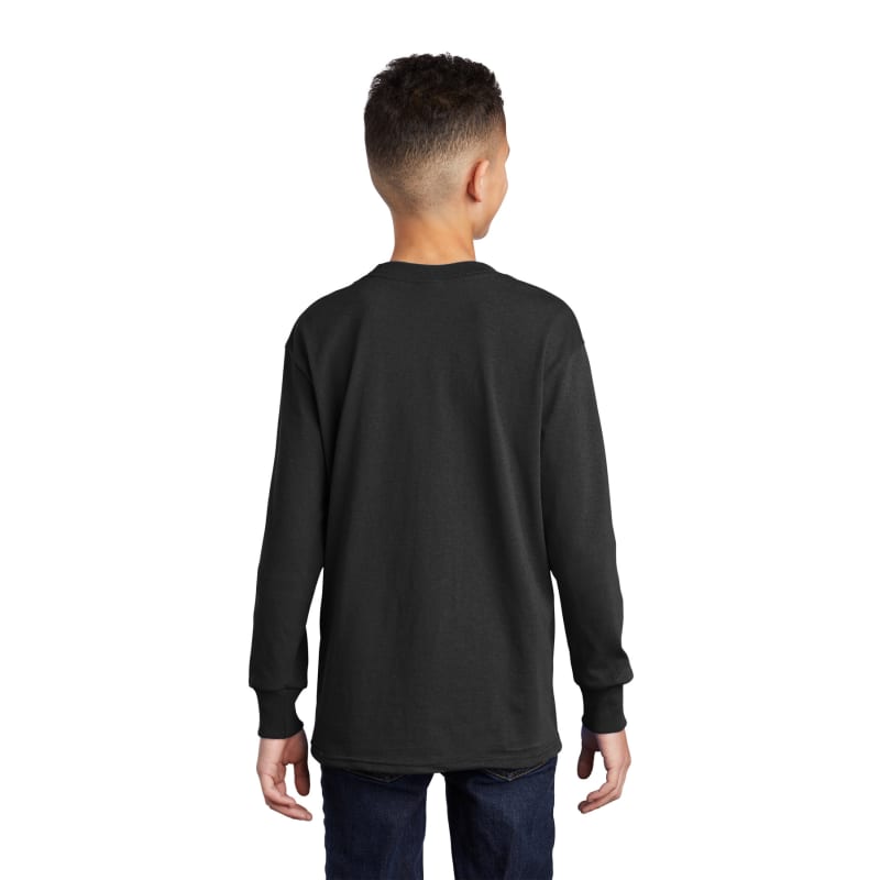 Port & Company Youth Long Sleeve Core Cotton Tee. 109