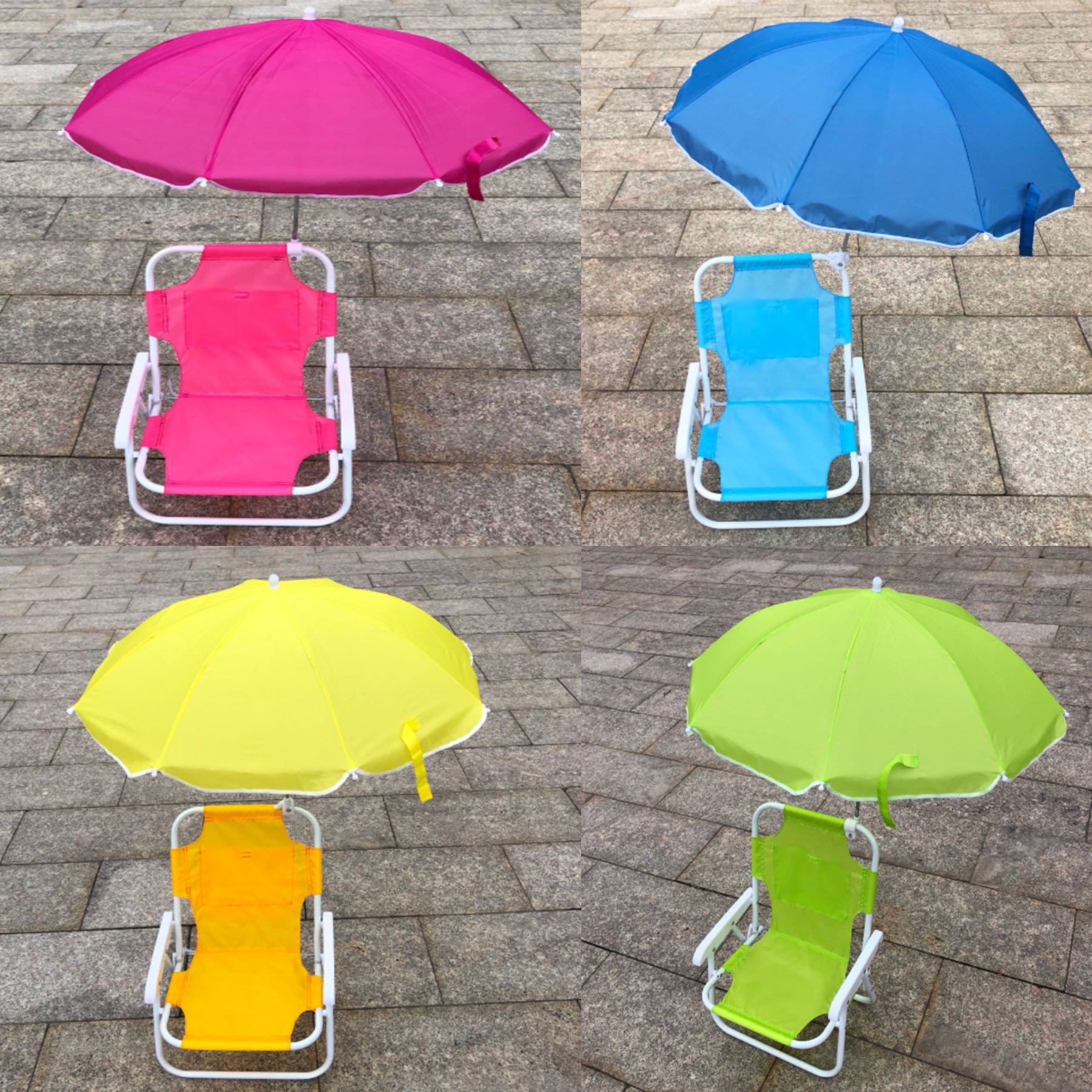 Kids Folding Beach Chair With Umbrella/Portable Multifunctional Beach Chair 3