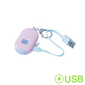 Rechargeable Round Alarm With Flashlight And 120DB Panic Sound 20