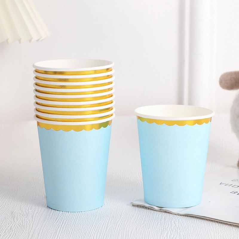 9 oz Disposable Party Picnic Beverage Ice Cream Paper Cup 10